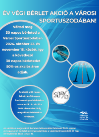 Év végi bérlet akció a Városi Sportuszodában