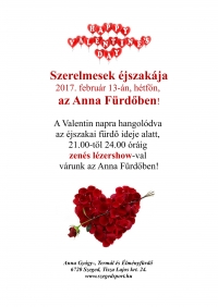Valentin nap az Anna Fürdőben